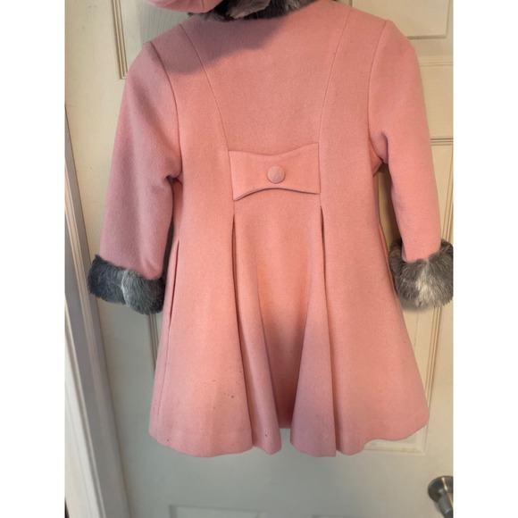 Trilogi Collection Pink Trim Coat with Matching Hat & Muff Set - Picture 8 of 16